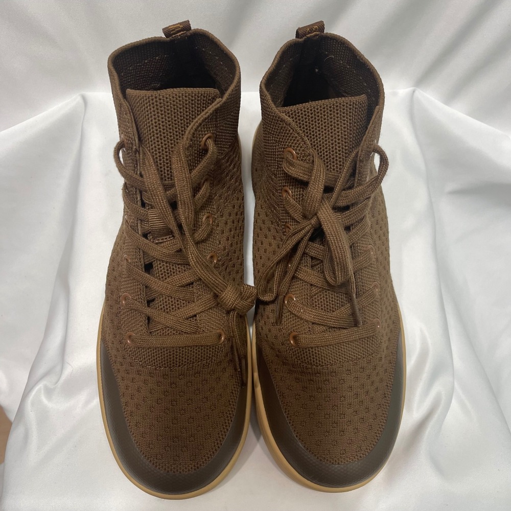 SUAVS The Legacy High Top Sneakers Coffee Brown Knit Mens 9 Womens 11 EU 42